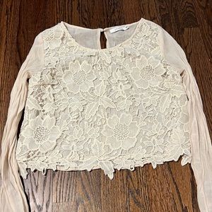 Lush size small shirt biege